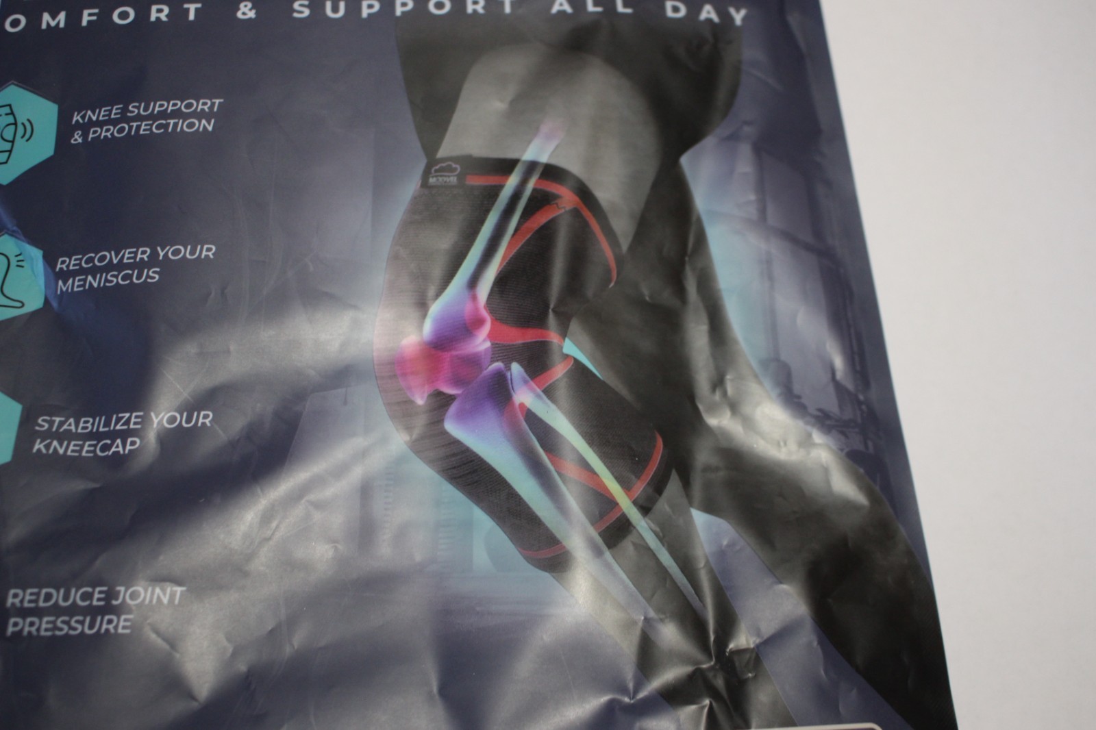 KNEE SLEEVE COMFORT & SUPPORT SIZE LARGE