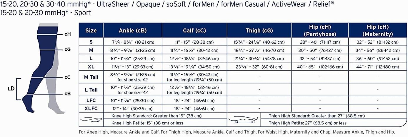 JOBST Relief Knee High Closed Toe 20-30mmHg (Beige) Medium