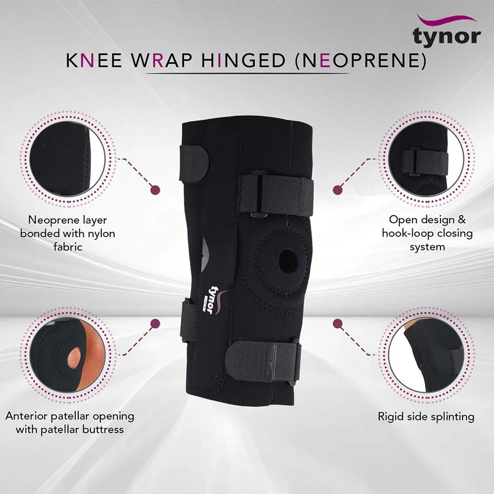 Knee Support Arthritis Brace Guard Post Neoprene Hinged Patella-Op Care Meniscus