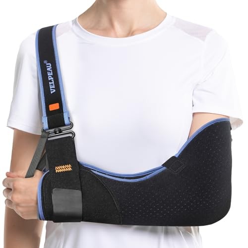 Arm Sling Shoulder Immobilizer for Women and Men, fit Medium Comfort Version