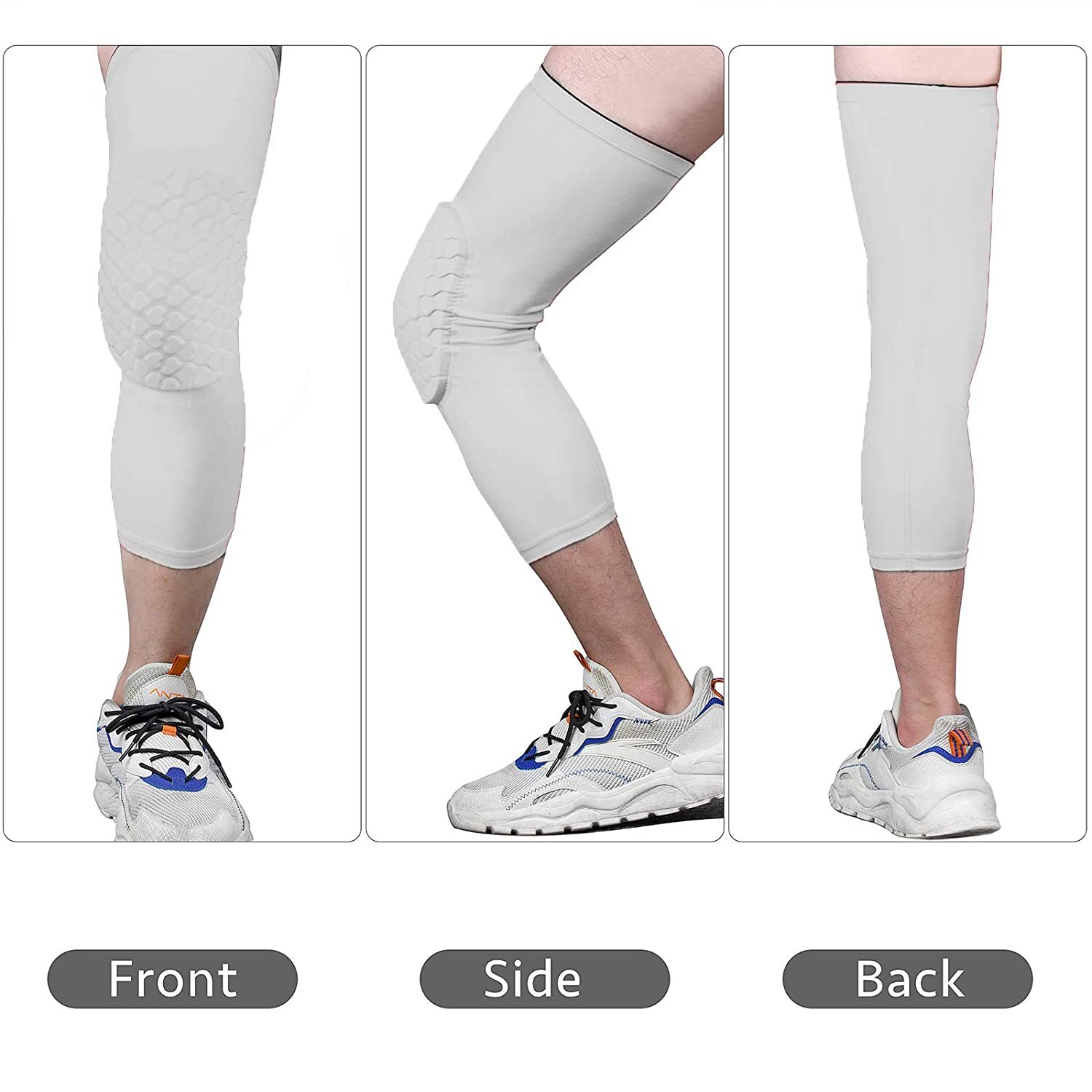 Compression Sleeve Support Leg Knee Brace Pad Socks Sports Basketball Men Women
