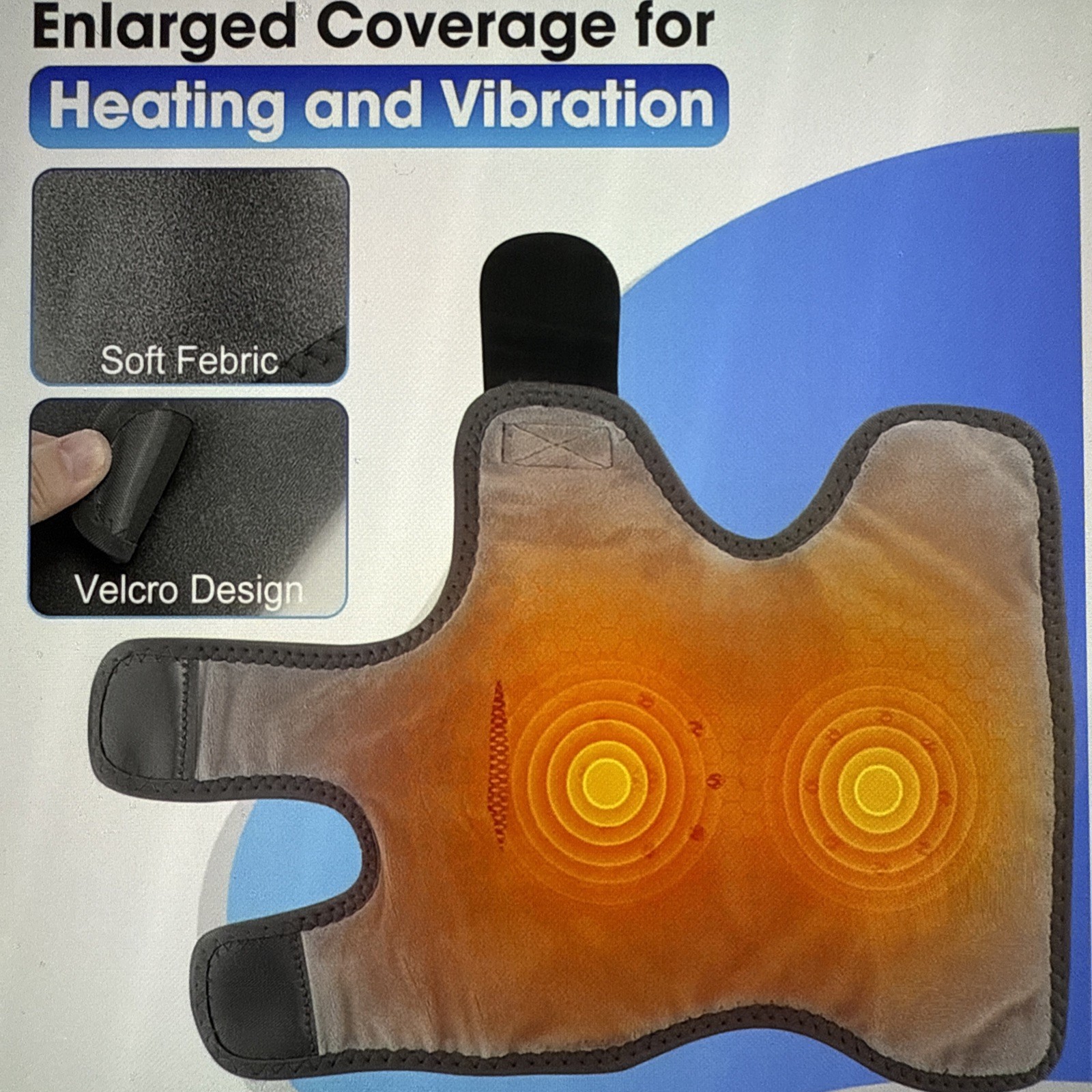 Cordless Foot and Ankle Massager for Pain Relief, 6 Level heat, 3 Vibrations