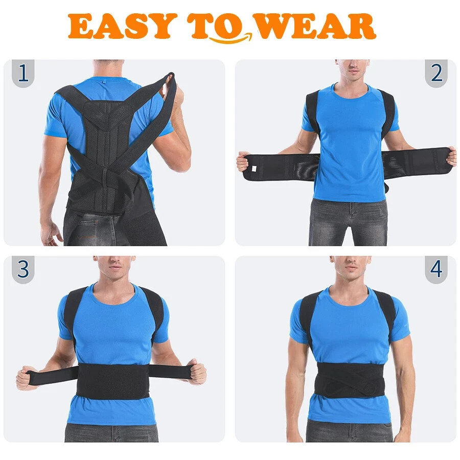 Back Brace Posture Corrector for Men and Women – Upper and Lower Back Support