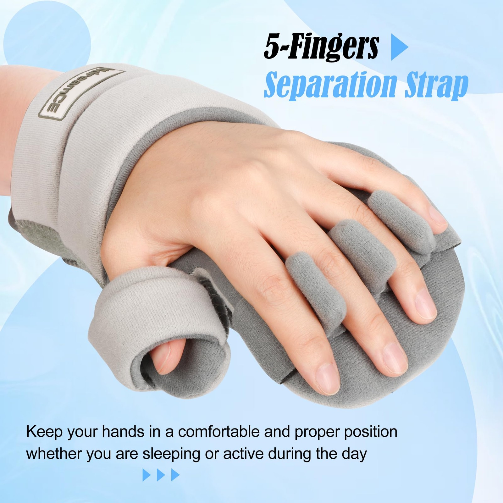 NIdreamCE Resting Hand Splints for Straightening Fingers,Carpal Tunnel Wrist