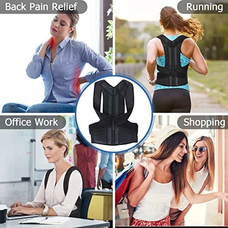 Hot Medical Scoliosis Posture Corrector Spine Back Support Shoulder Brace Belt