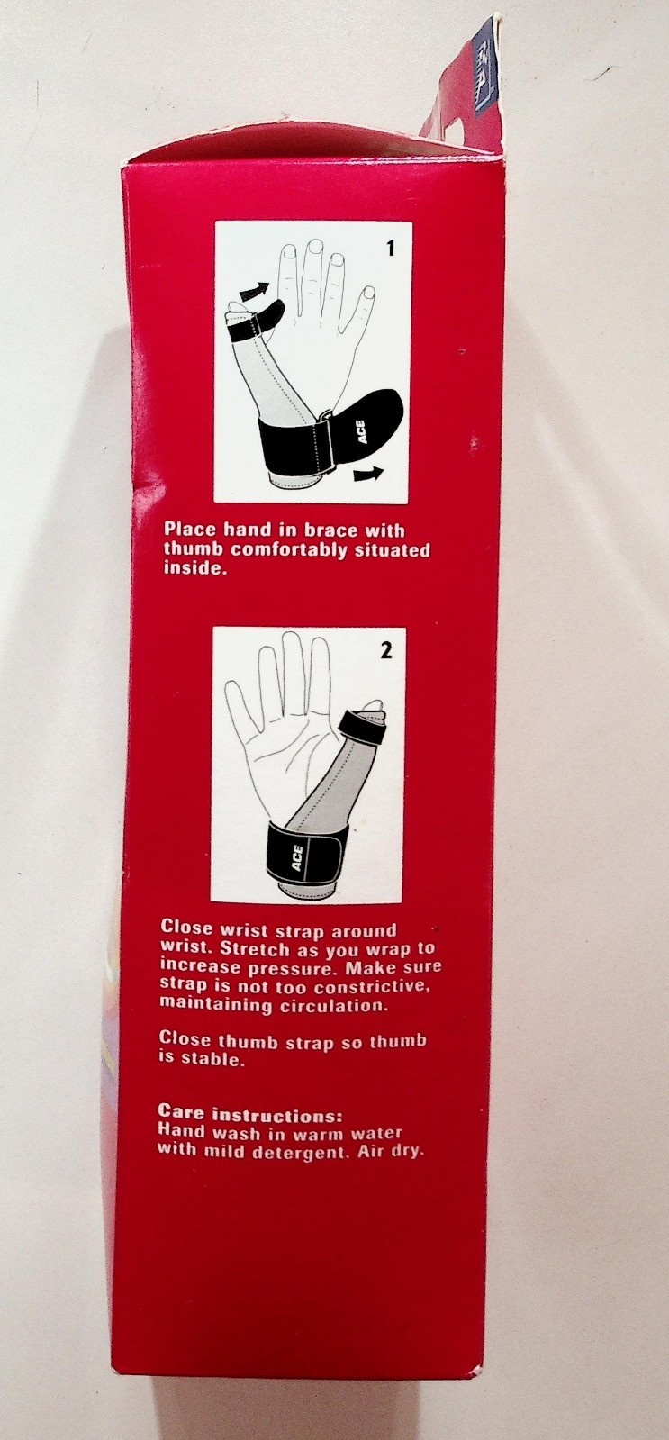 ACE Thumb Immobilizer Regular 206975 Antimicrobial Brace New