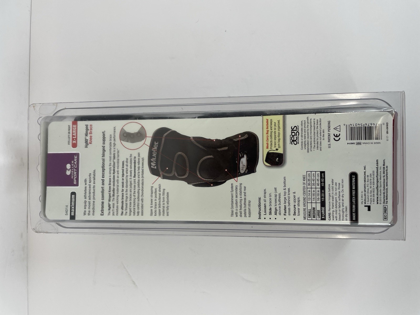 Mueller Hg80 Hinged Knee Brace Maximum Support Size XL New Sealed