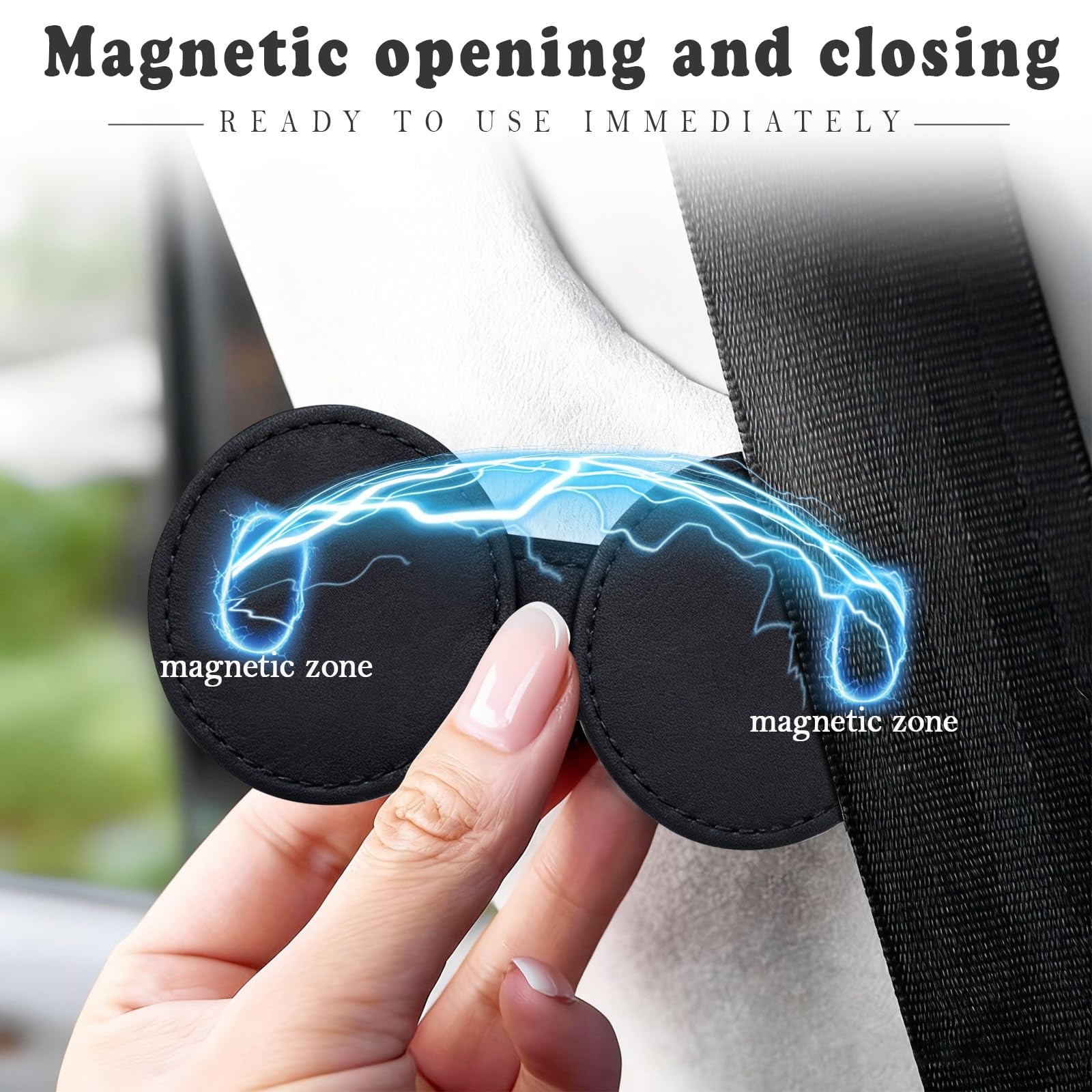 2 Pack Magnetic Belt Clip & Shoulder Strap Positioners – Relieves Neck Pressure,