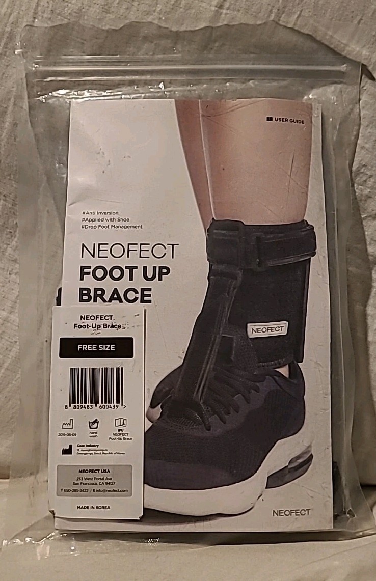 Neofect Adjustable (One Size) Foot Up Brace ~ For Walking ~ BRAND NEW