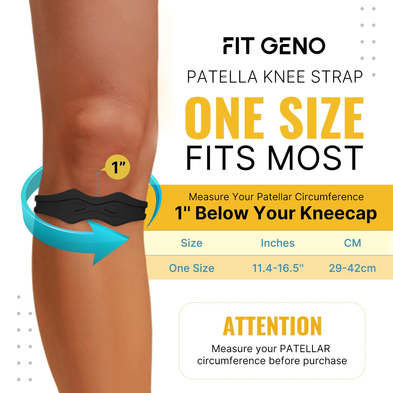 Soporte de rótula con correa para la rodilla: banda para la rodilla para la rótu