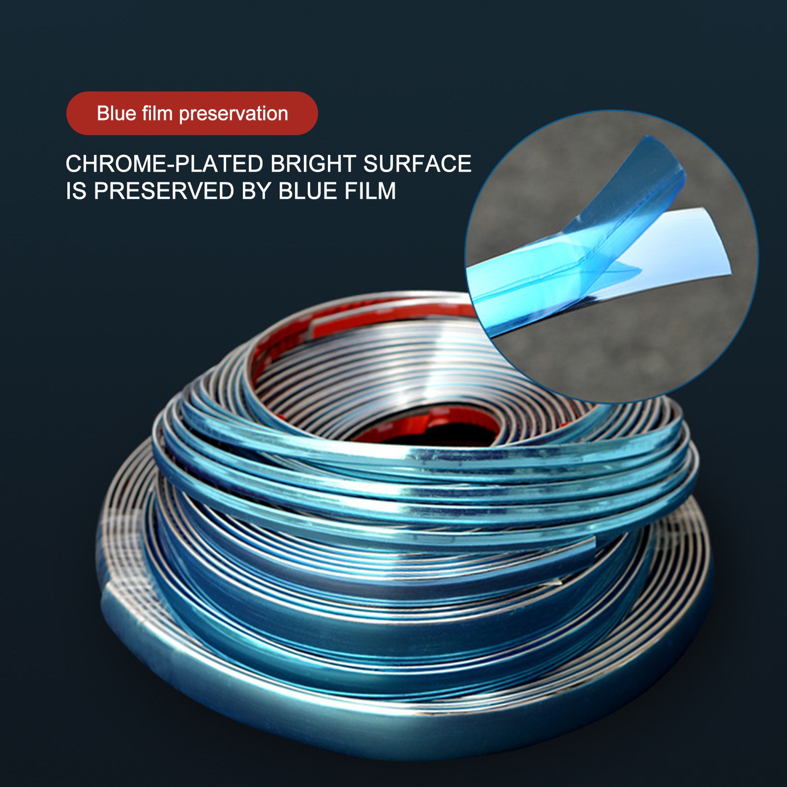 Durable Silver Car Chrome Styling Decor Moulding Trim Strip Tape Multi-size