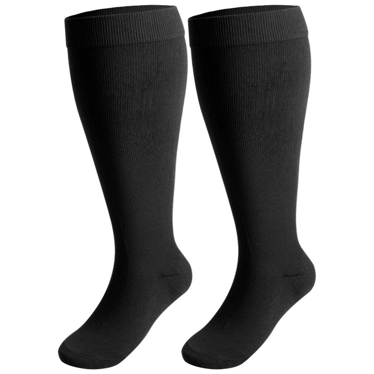 Plus Compression Socks 20-30 mmHg Medical Knee High Women Men Circulation S-4XL