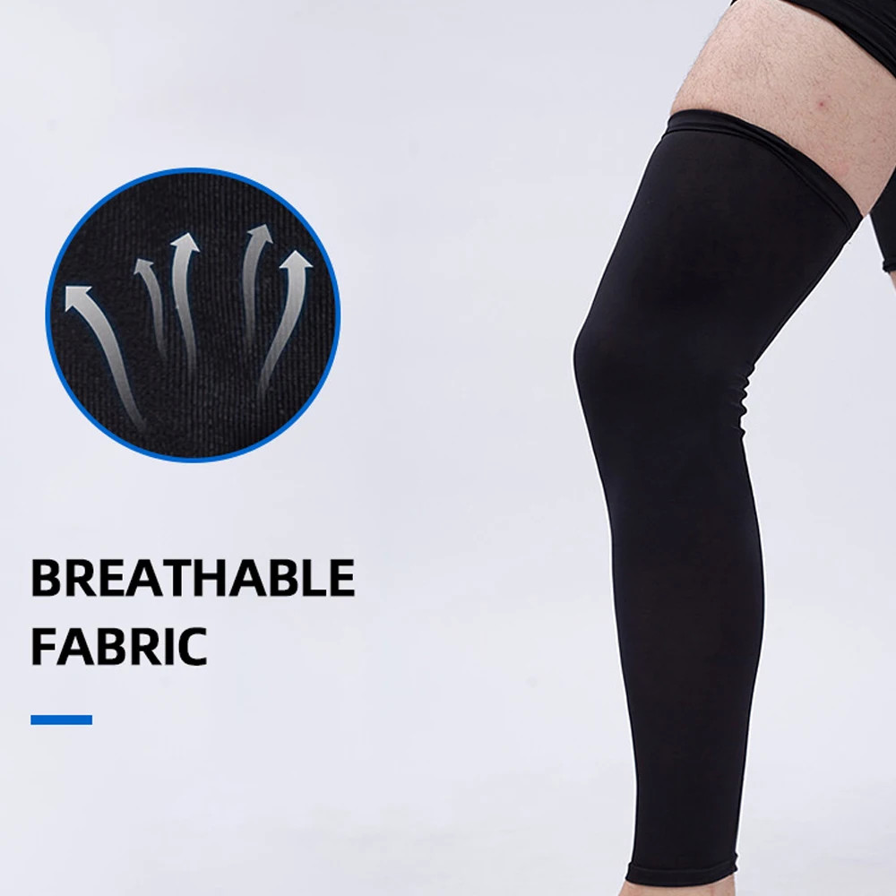 1Pcs Full Leg Sleeves Long Compression Leg Sleeve Knee Sleeves Protect Leg, for