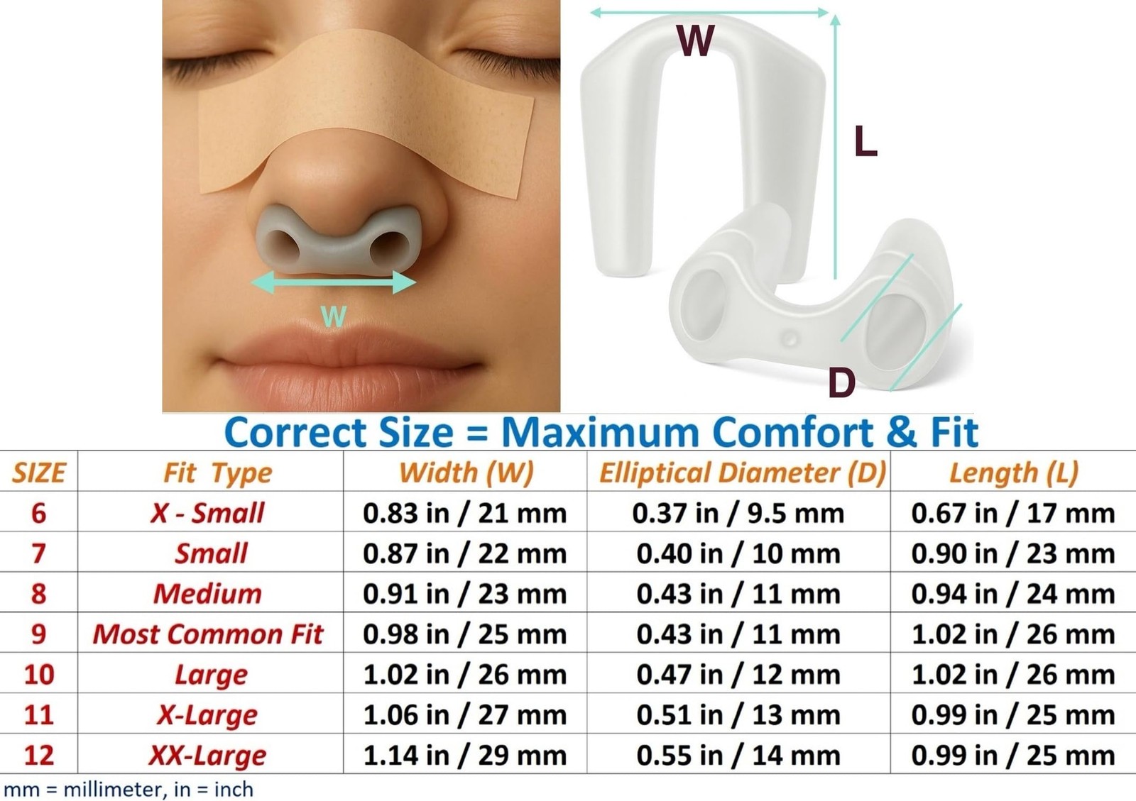 Nostril Retainer — Small Size 7 — Soft Hypoallergenic Silicone — Light Nose S…