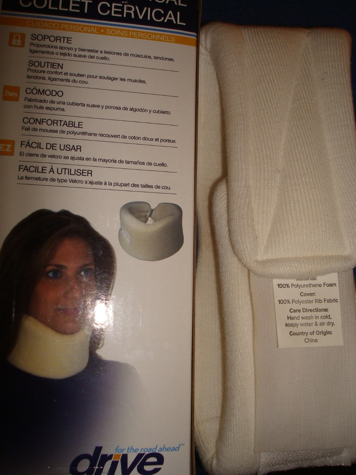 Drive Cervical Collar – Polyfoam w/Adjustable Closure to Fit Most Necks – 23289