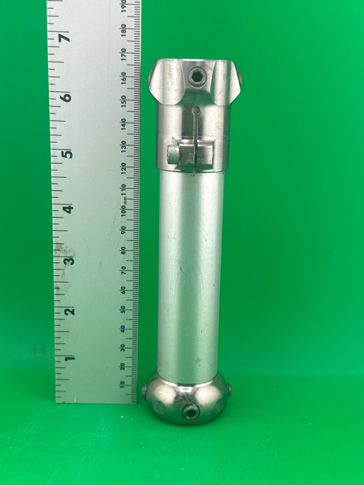 Prosthetics component adapter. 30mm diameter part. Pylon w/ reliever & pylon