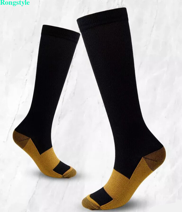 1/3 Pairs Copper Compression Socks 20-30mmHg Graduated Support Mens Womens S-XXL