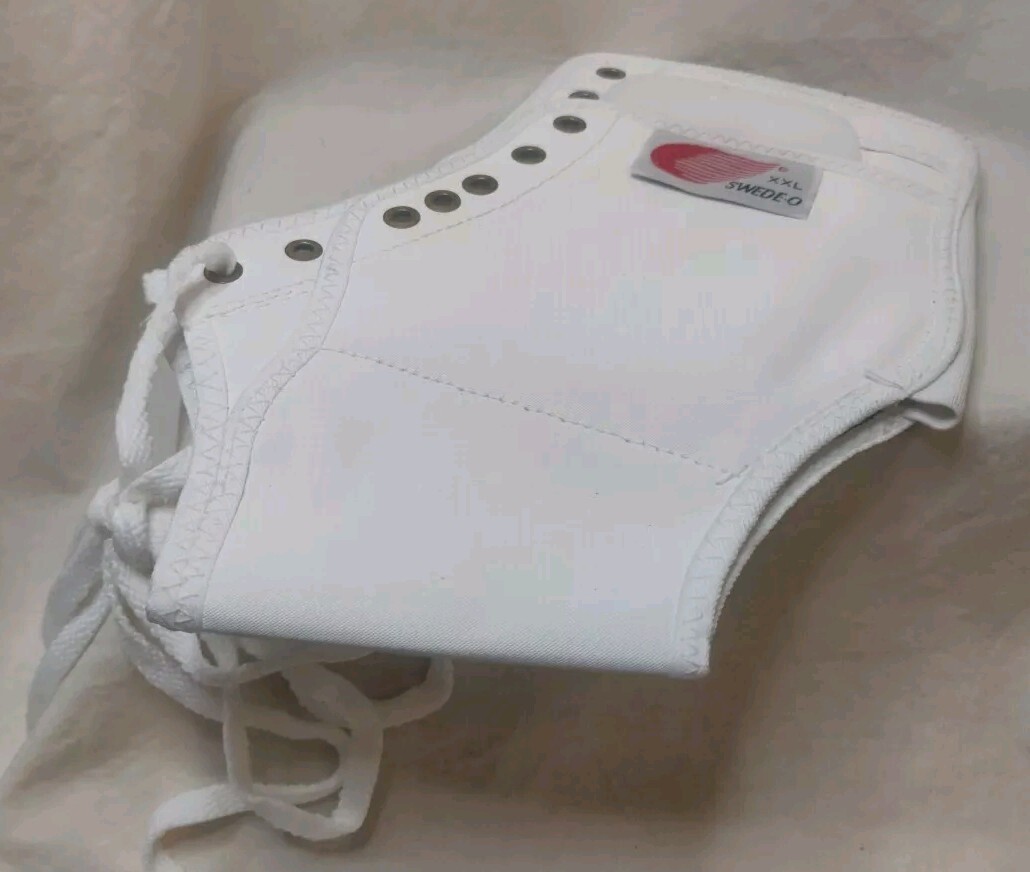 SWEDE-O Ankle Lok Brace Size XXL (US Sz 15+) White Lace/Strap