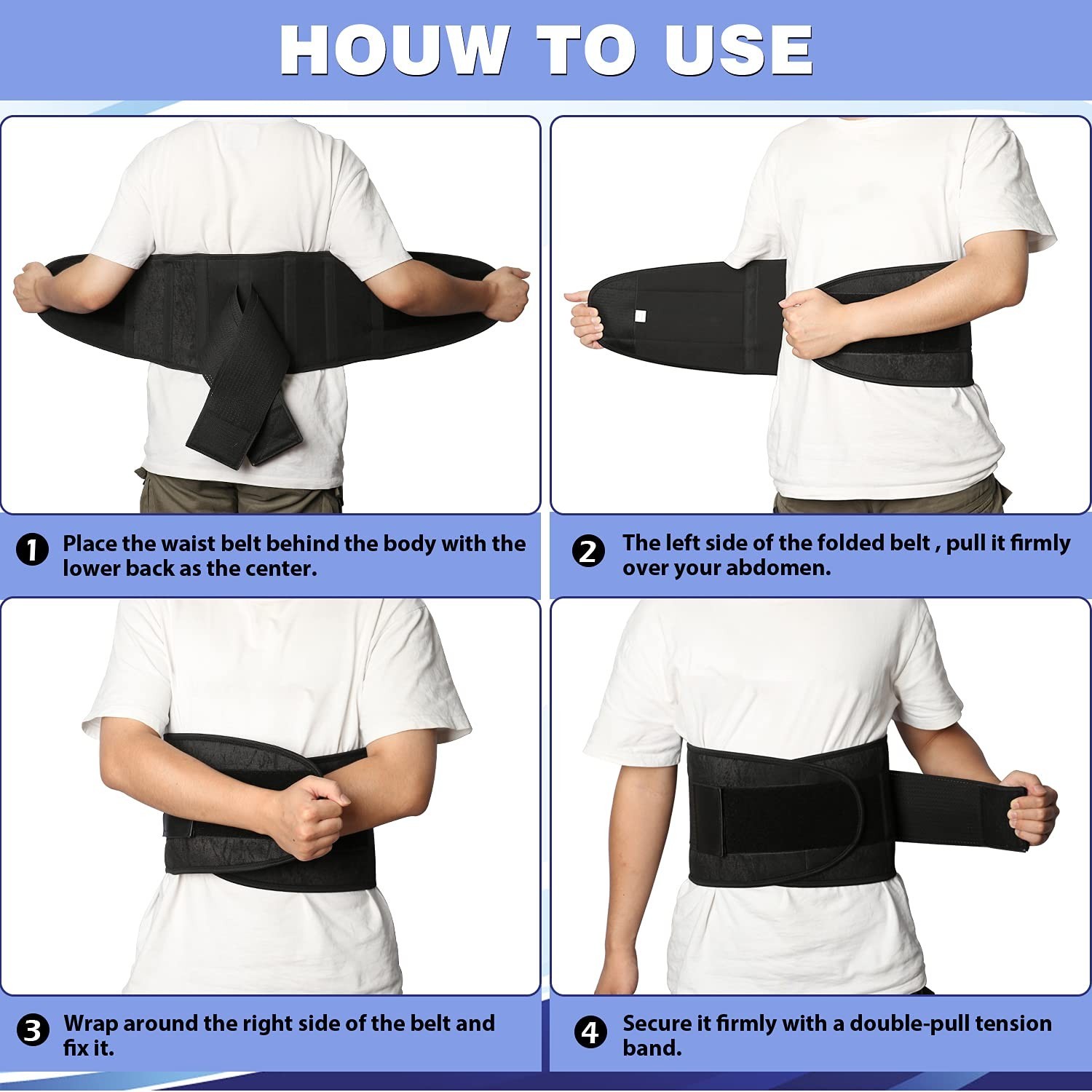 Back Brace for Lower Back Pain – Lumbar Support Belt for Women & Men – Relief…