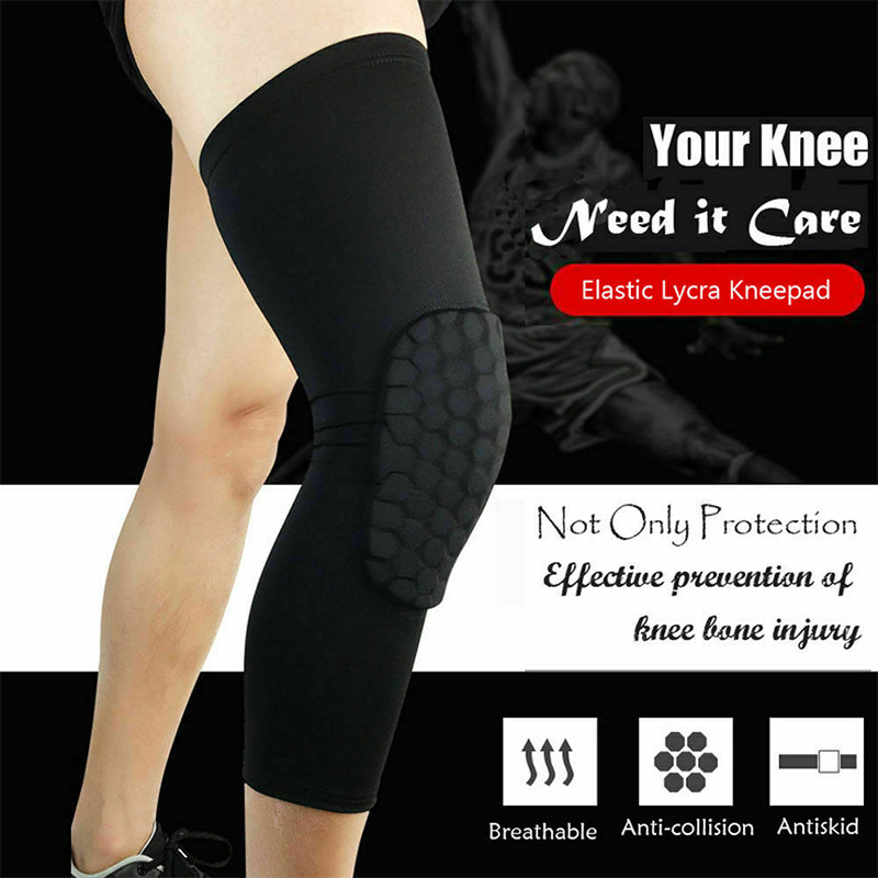 Women Men Honeycomb Knee Pads Sports Support Brace Compression Sleeve Protector