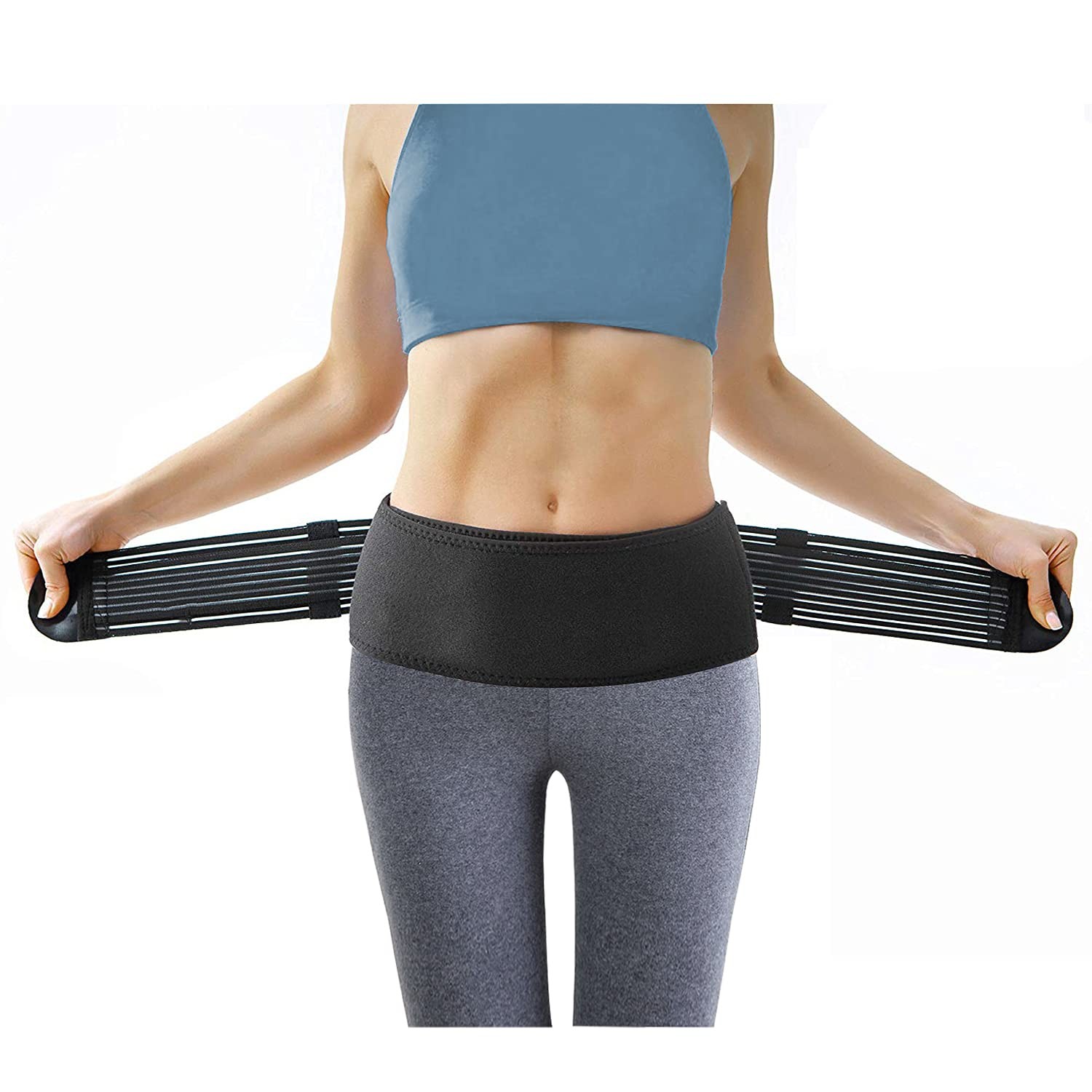 Backtour Si Belt Sacroiliac Fit hip size 30″ – 45″, sacroiliac belt-black