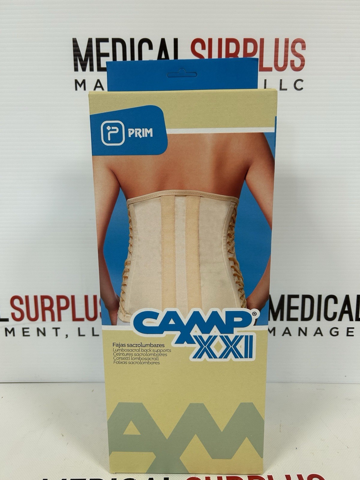 Camp XXI Lumbosacral Support 432B XL Corset Girdle Back Brace Adjustable