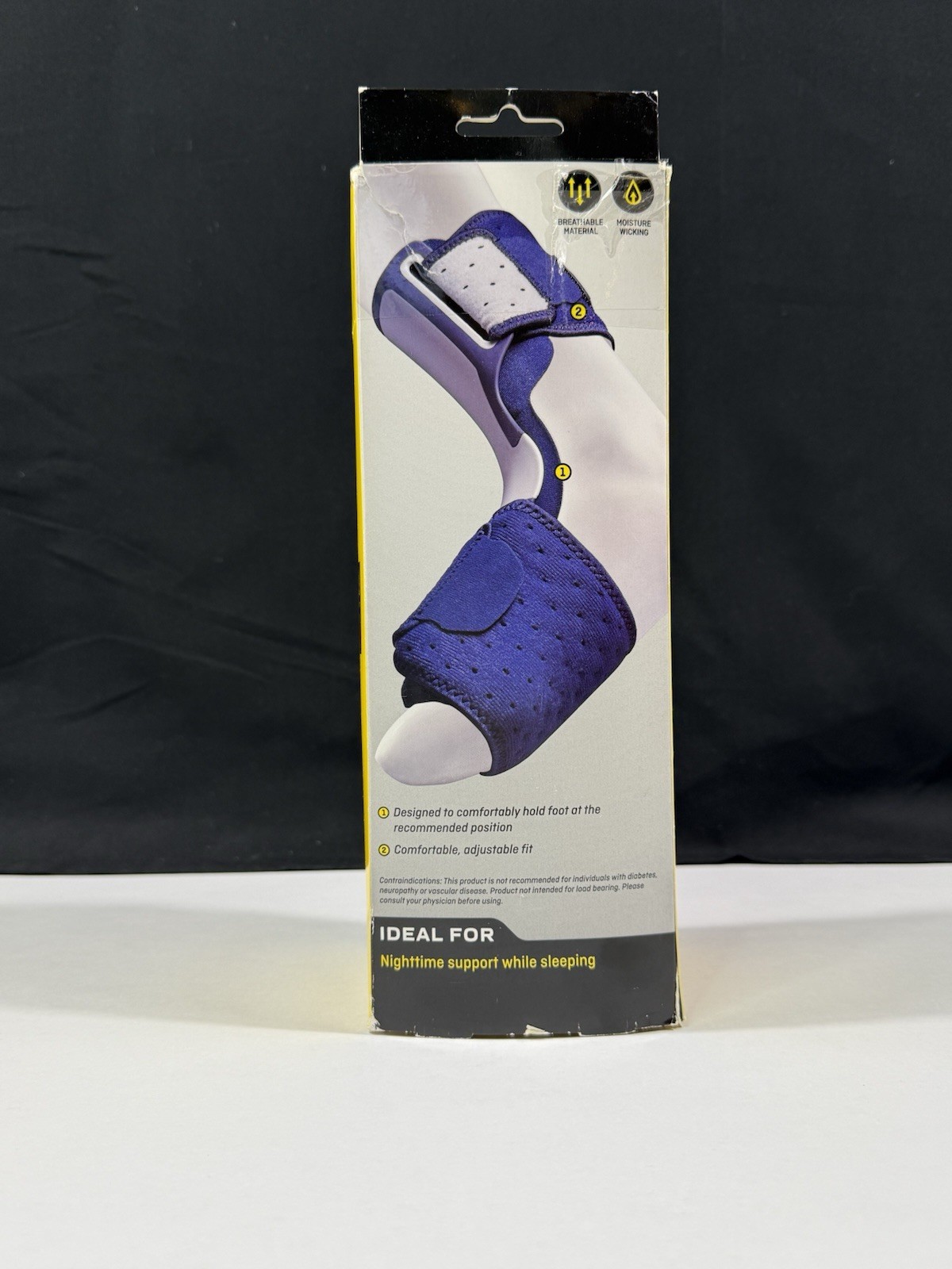 3M FUTURO Plantar Fasciitis Foot Brace Adjustable Straps Firm Support Blue White