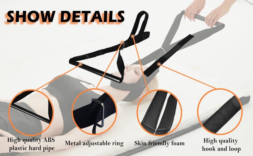 Neck Traction Device – Cervical Spine Decompression, Neck Pain Relief, Adjust…