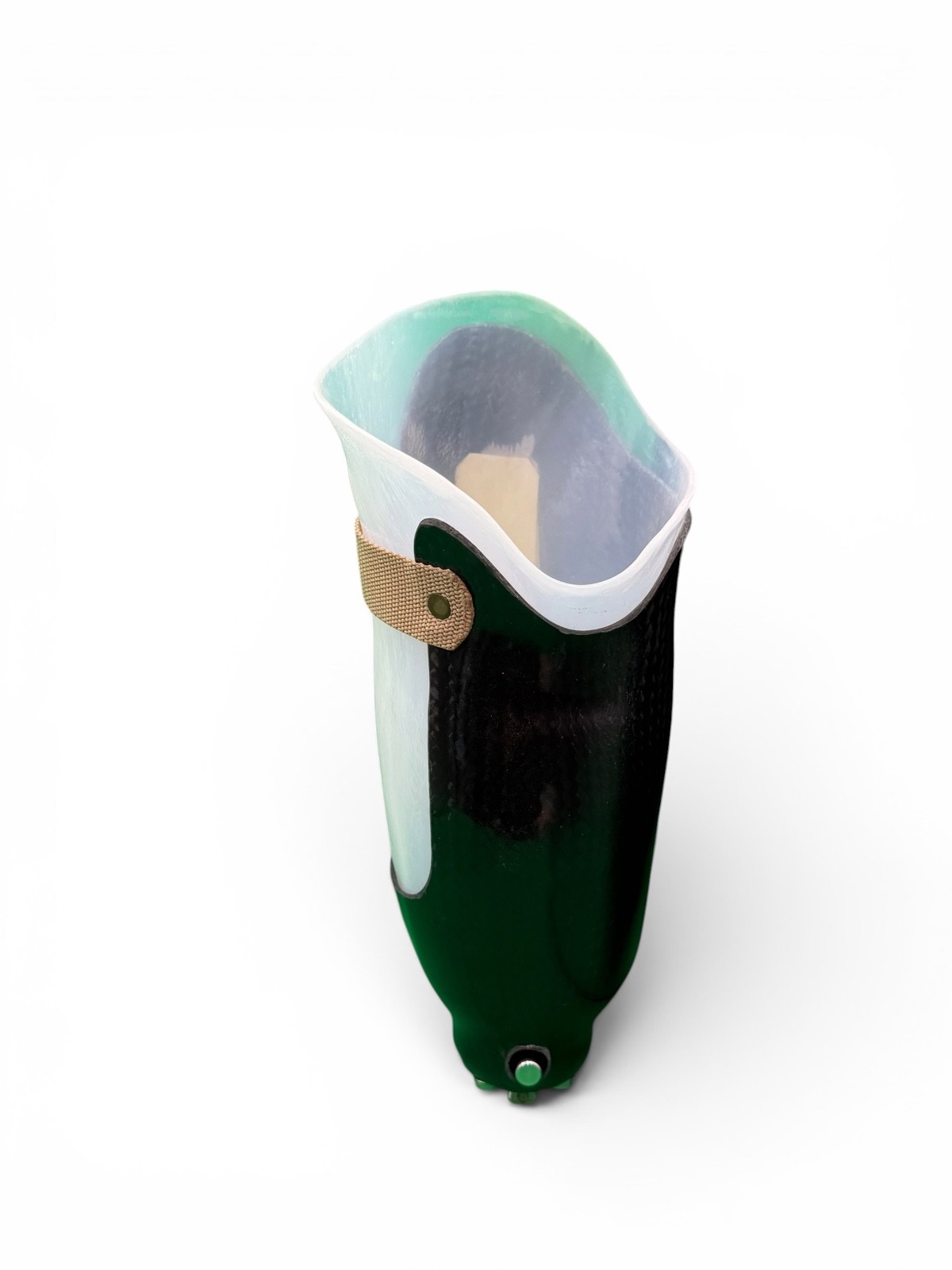 Left above knee prosthetic socket. Not for medical use.