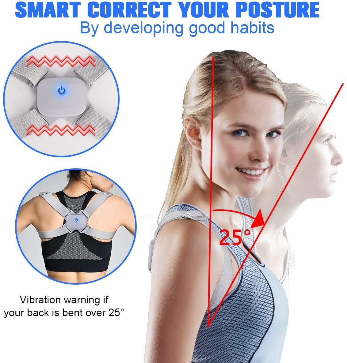 Posture Corrector for Women Men Kids Smart Posture Back Shoulder Brace – New
