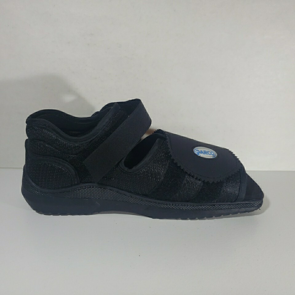 Darco Squared Toe Post Op Shoe “MS” 10.3″ Black Surgical Medical Cast Boot