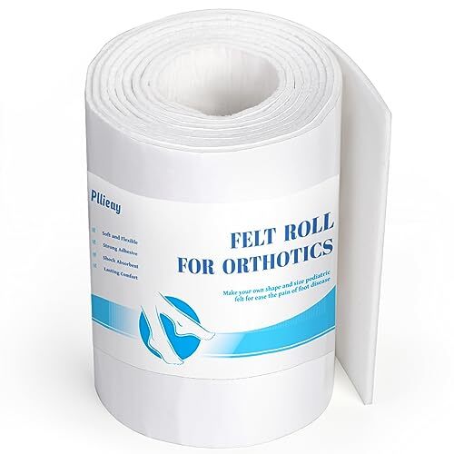 Adhesive Felt Roll Orthopedic Felt Roll 1/8″ Thick 6″x2.5yd Quality Wool Rayo…