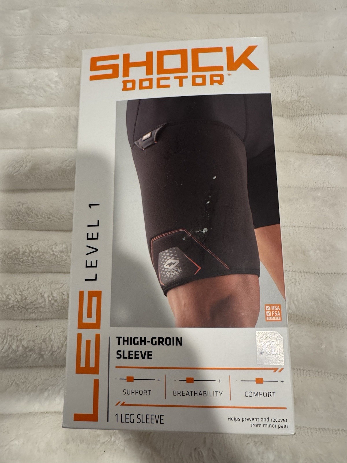 Shock Doctor thigh groin sleeve XL Black Level 1