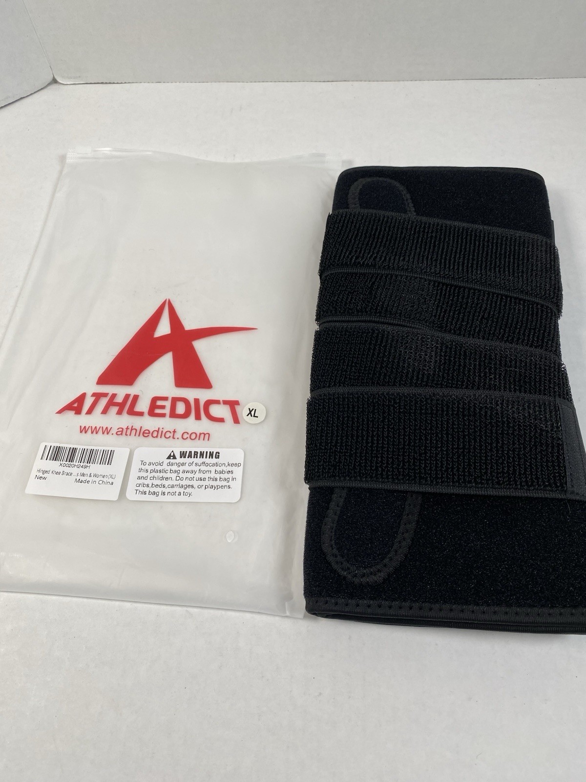 Athledic Knee Brace Compression Sleeve XXXL Black / Red