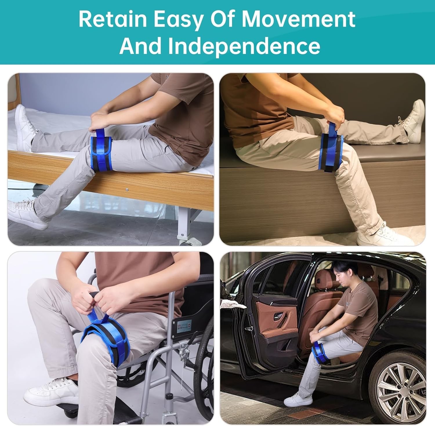Breathable Thigh Lifter Strap for Comfortable Chair-to-Bed Transfers – 1 Pack