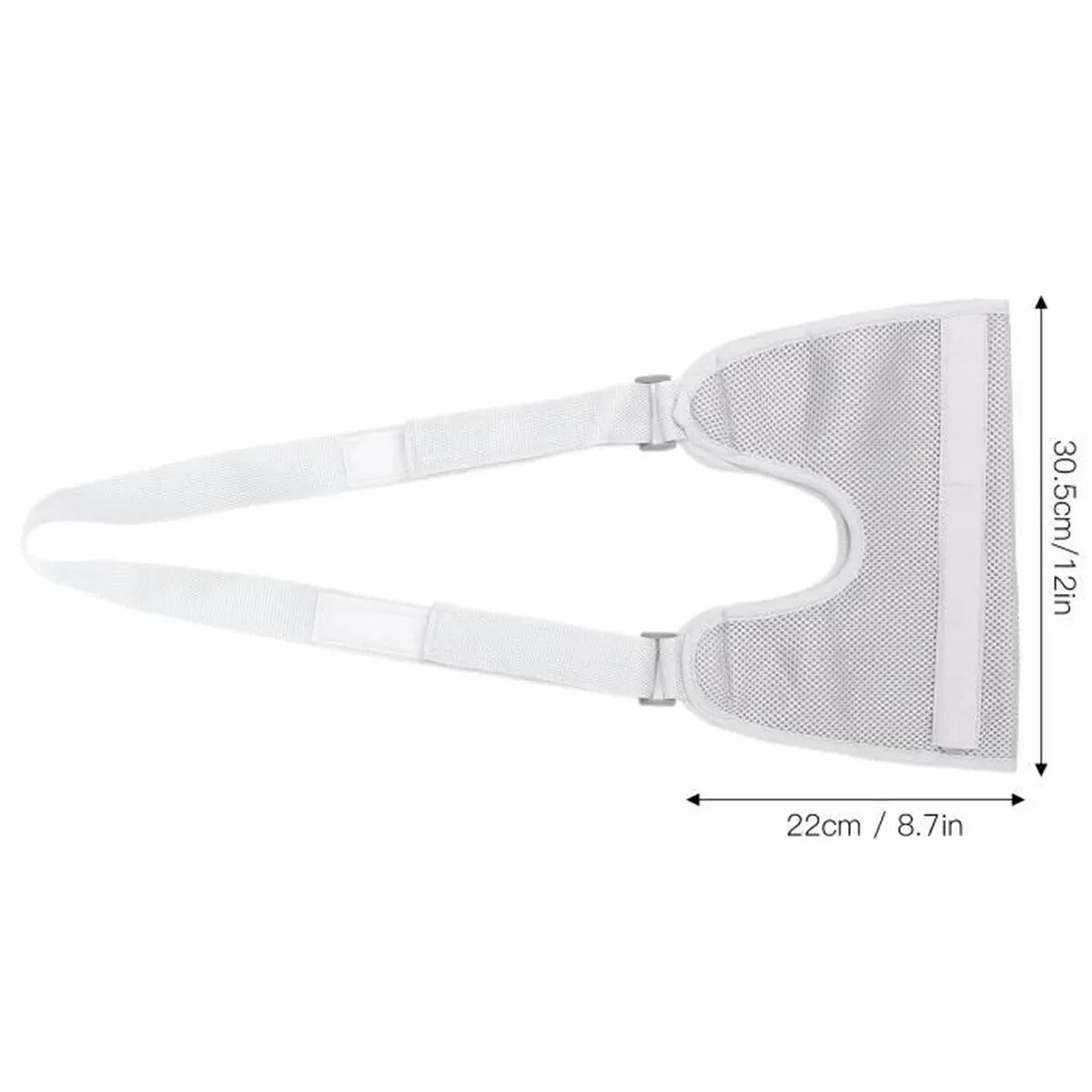 Breathable Arm Brace Hand Support Shoulder Strap 30.5 x 22cm Grey