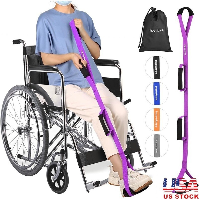 Leg Lifter Strap Knee Hip Surgery Rehab Mobility Aid Independent Leg Movement US