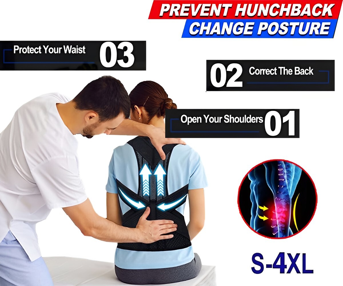 Posture Corrector Back Straightener For Women Men Correct Hunchback Relieve Pain
