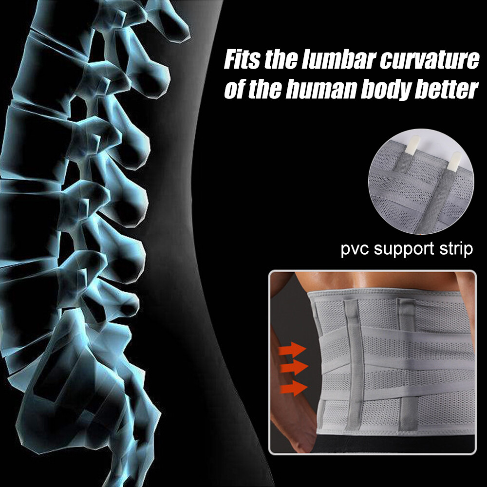Lower Back Support Brace Men Women Sciatica Waist Lumbar Pain Relief Belt Fajas