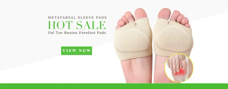 Adjustable Forefoot Cushion Pads Half Toe Metatarsal Support Fabric Insoles