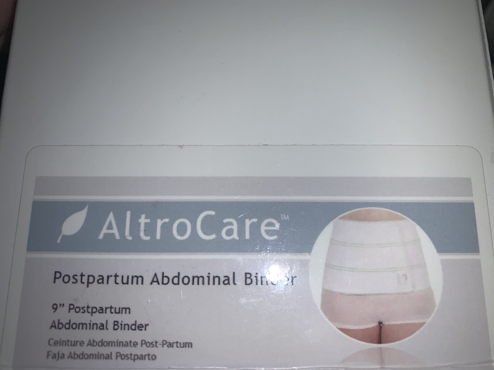 AltroCare postpartum abdominal binder 9” 3 panel made in usa