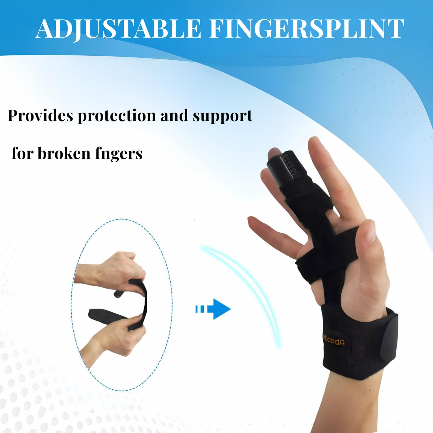 Trigger Finger Splint 2 Pcs, Adjustable Index Finger Splint, Finger Splint Middl