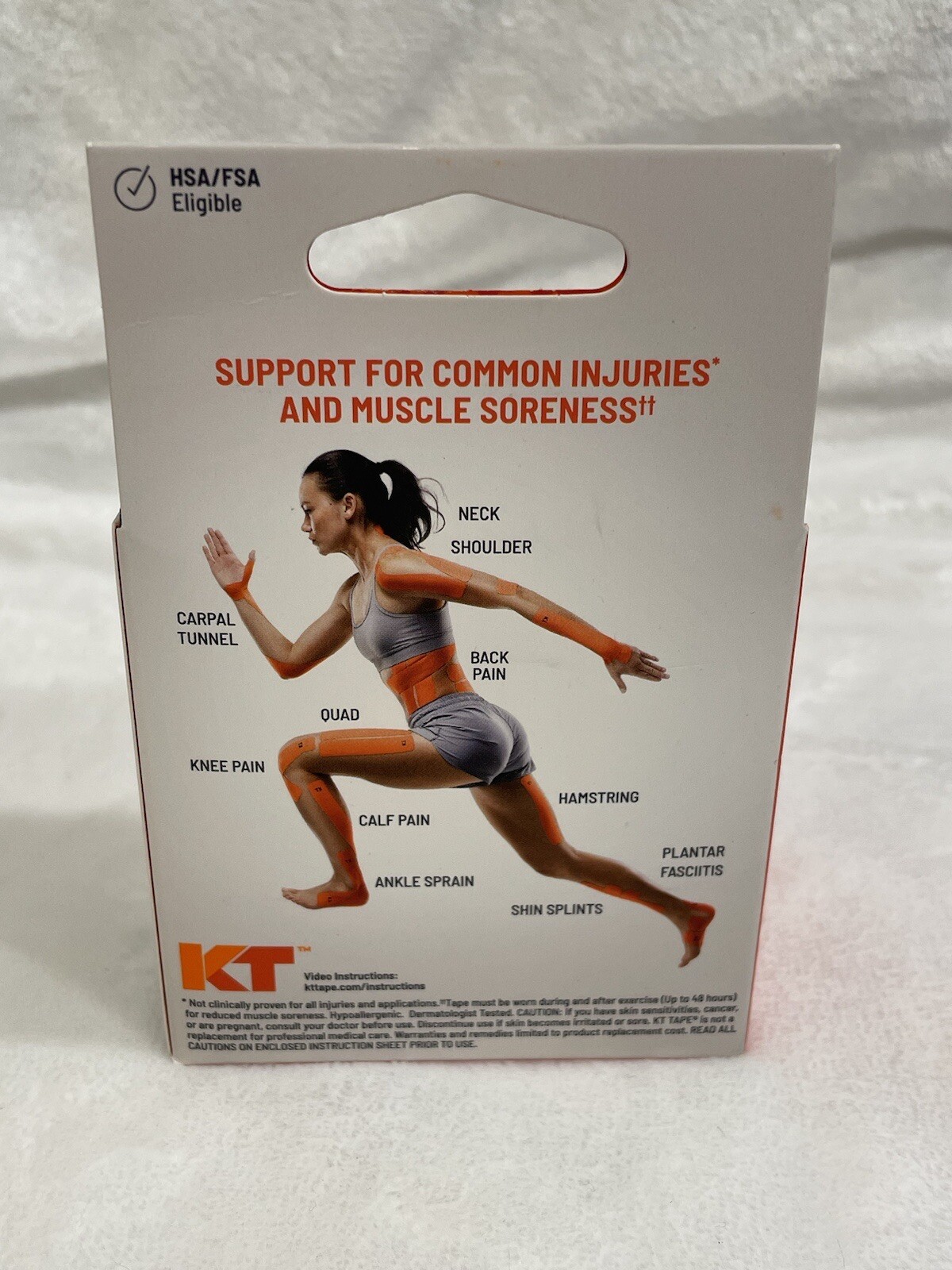 KT Tape Pro 10″ Precut Kinesiology Elastic Sports Roll 20 Strips – Blue