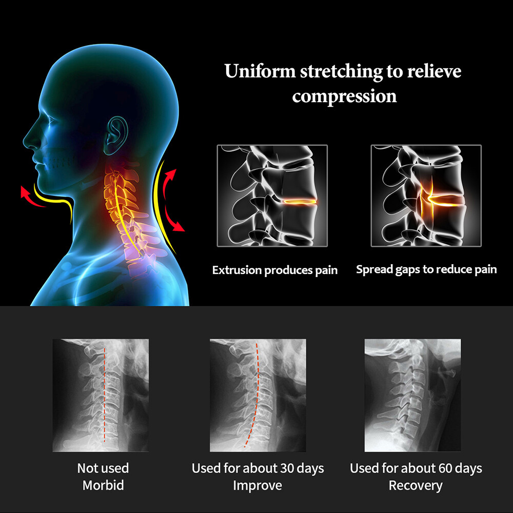 Cervical Neck Traction Device Collar Brace Support Pain Relief Stretcher Therapy