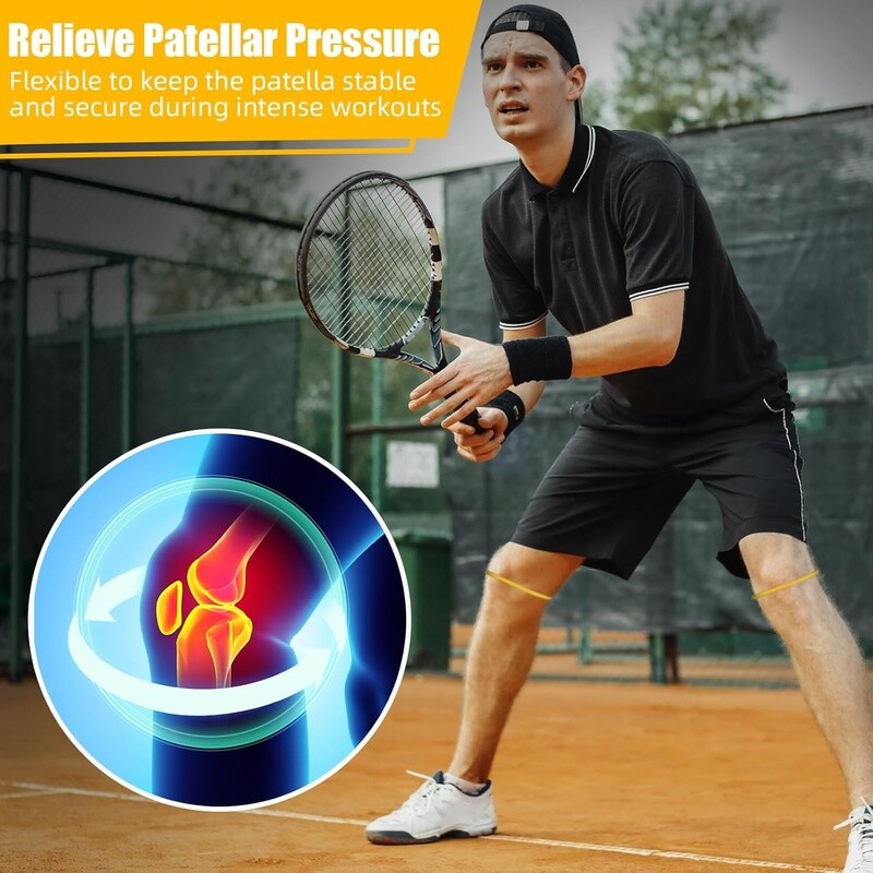 2 Pcs Patella Tendon Support Knee Bands Basketball Running Pain Relief New