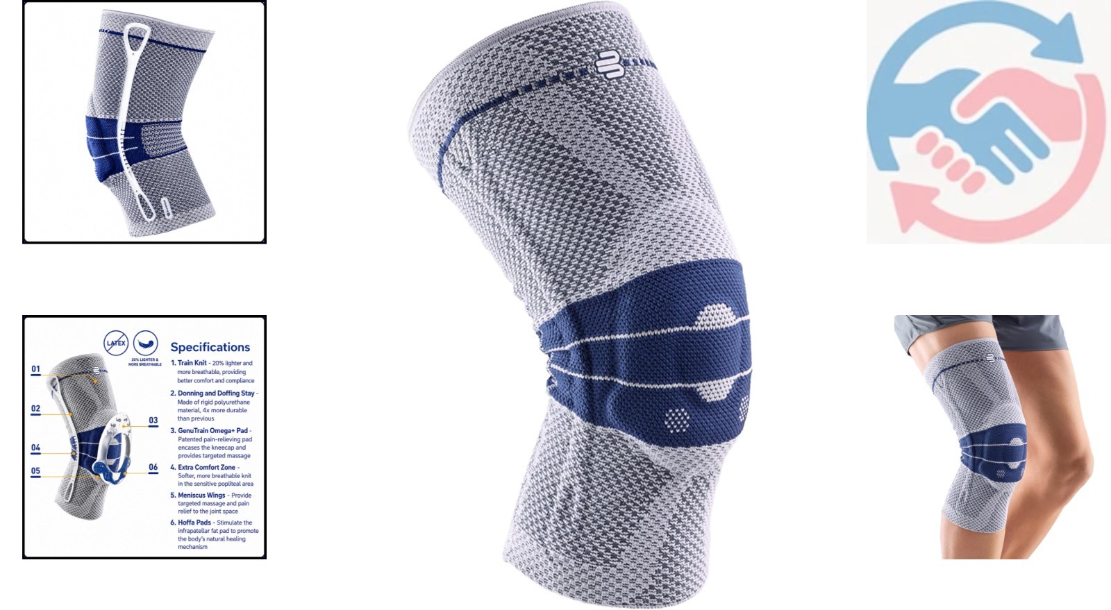 Comfortable GenuTrain Knee Support Brace 3C – Pain Relief for Active Lifestyles