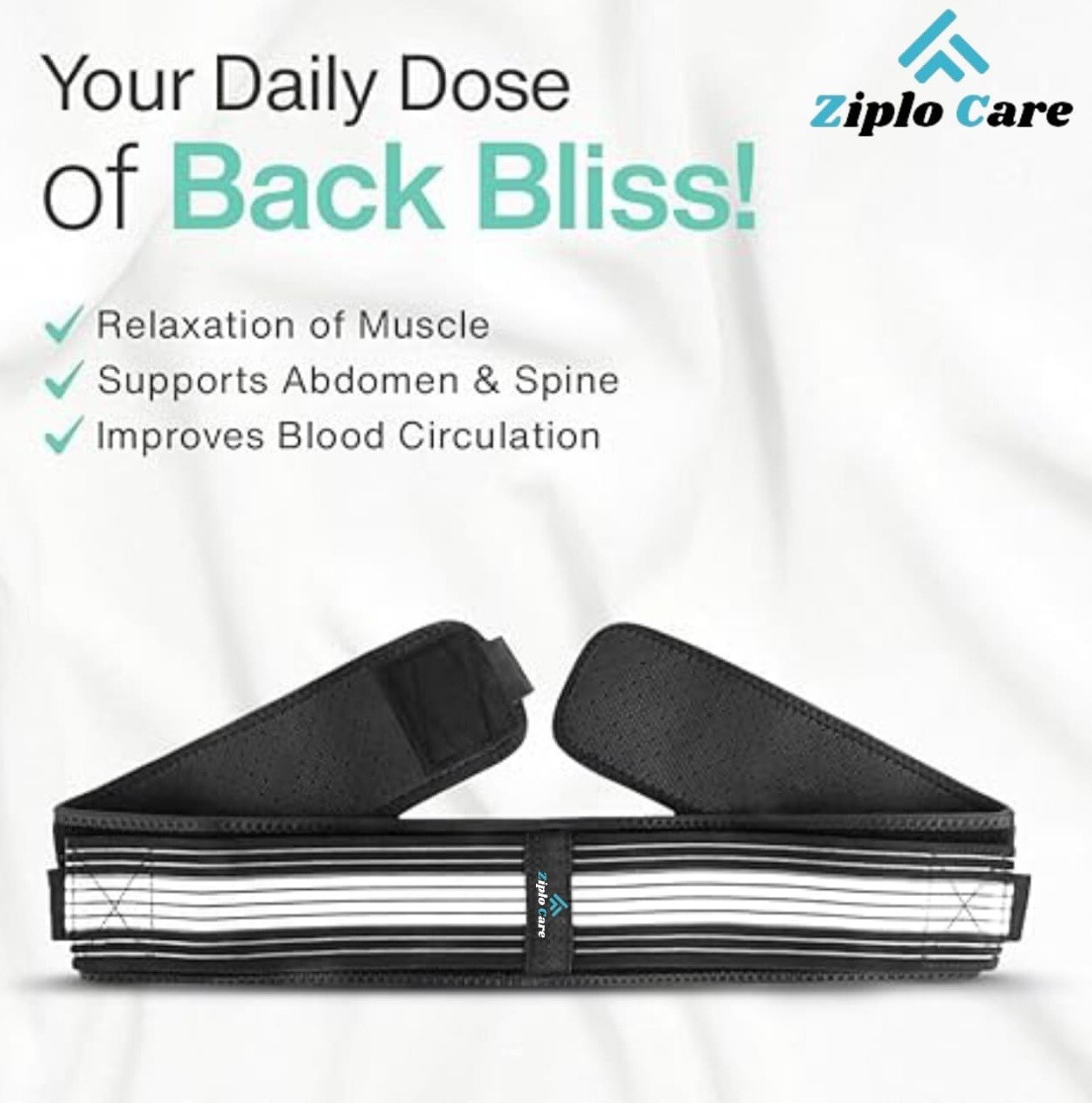 Ziplo Care Sacroiliac Support SI Loc Hip Belt for Men and Women Posture Support