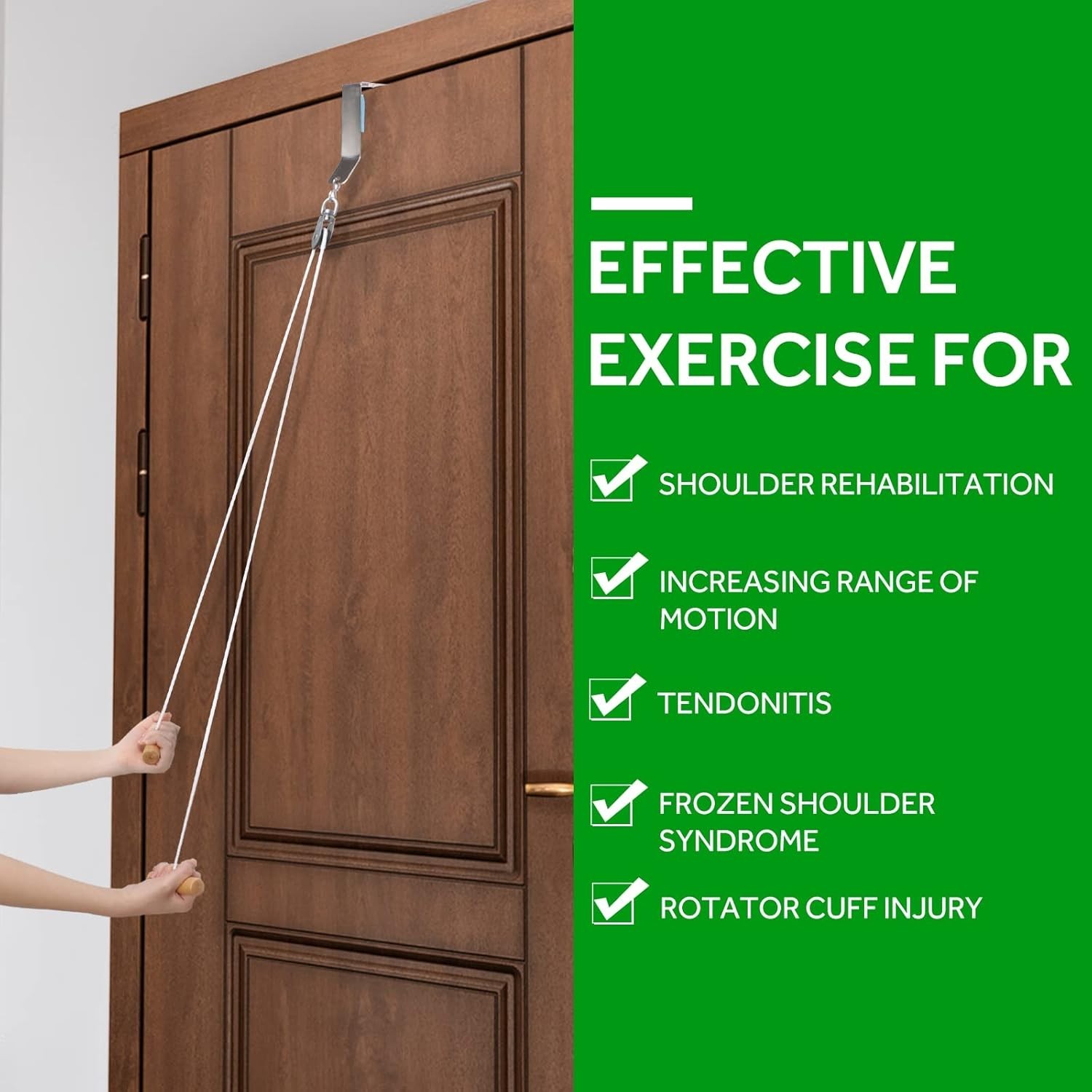 Shoulder Pulley,Over the Door Rehab Exerciser for Physical Therapy