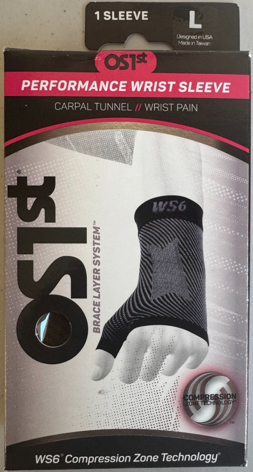 OS1st Performance Wrist Sleeve (1 Pack / Size L)