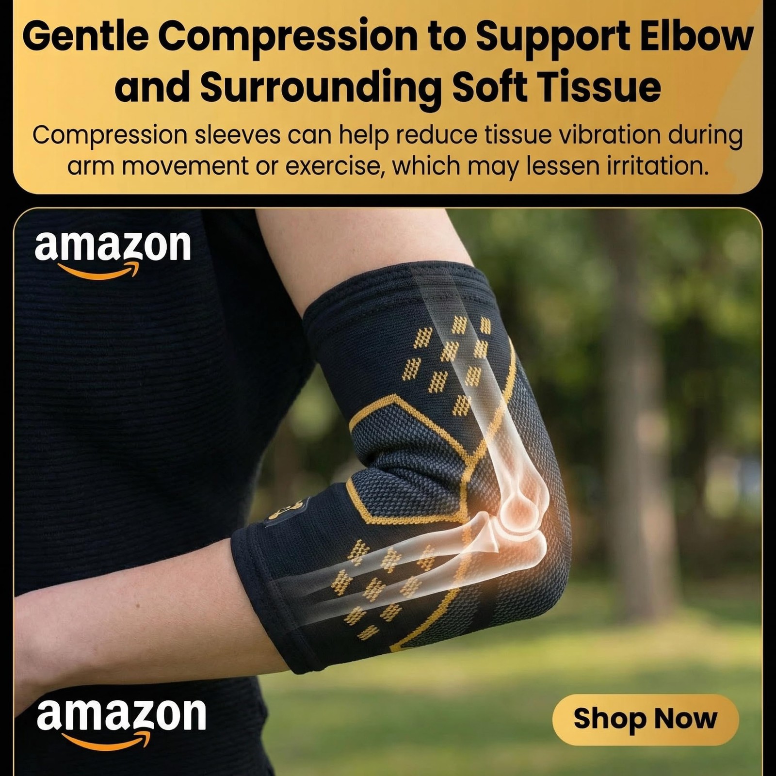 CopperJoint Elbow Compression Sleeve for Women and Men, Large, PRO Edition